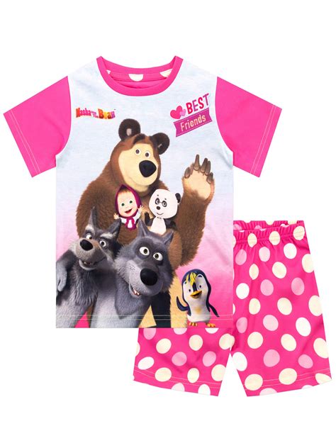 masha and bear pajamas|Masha And The Bear Pajama Sets .